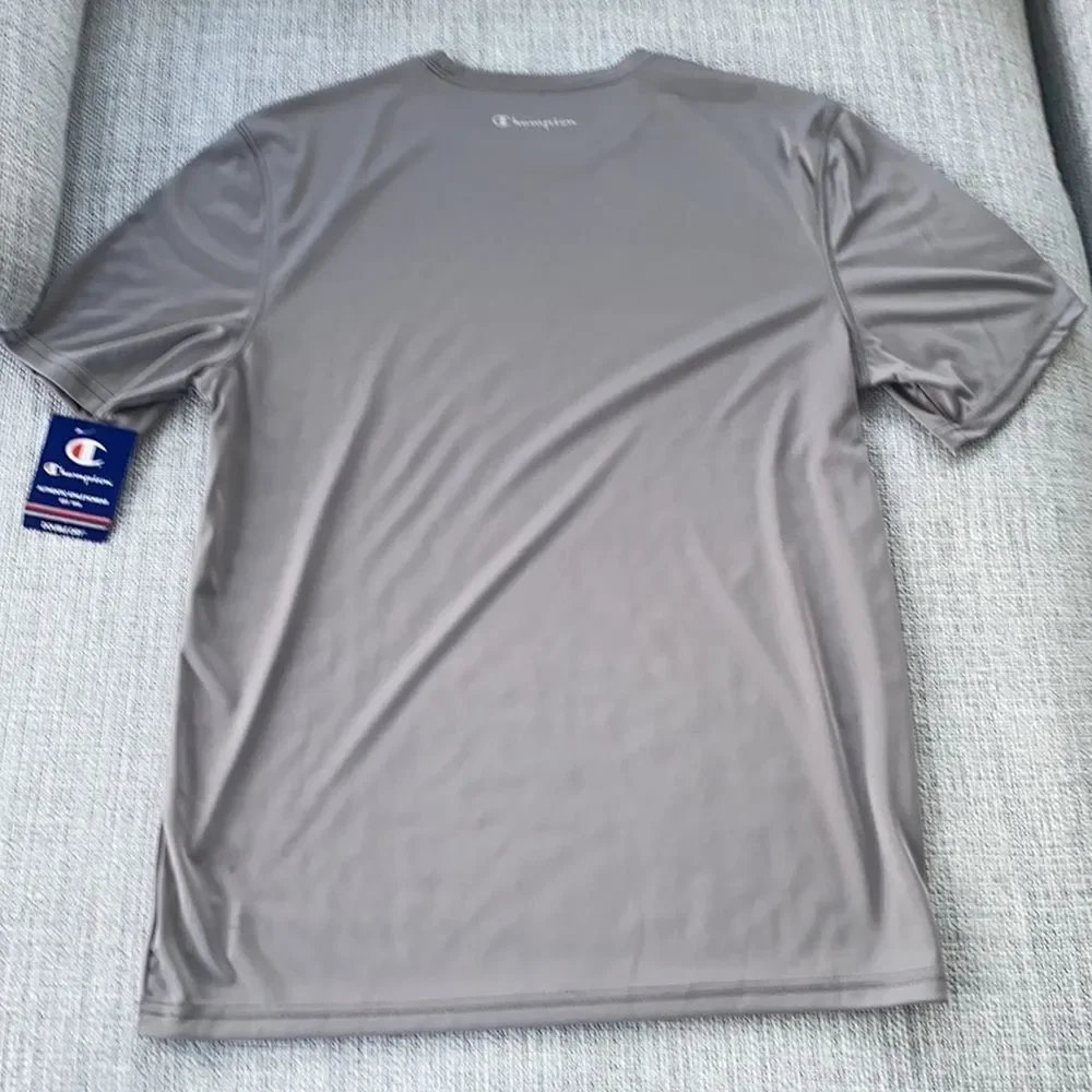 Champion Double Dry Core T-shirt in Stone Gray - Picture 8 of 8